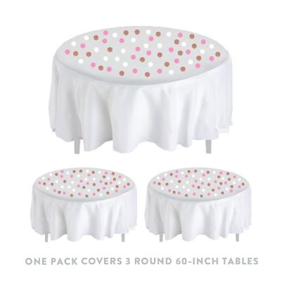 Rose Gold Pink Confetti 180-Pack Image 3
