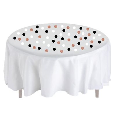 Rose Gold White Black Confetti 180-Pack Image 2