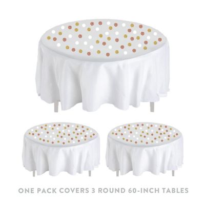Rose Gold White Gold Confetti 180-Pack Image 3