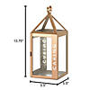 Rose Metal Frame Caring Lantern 13.75" Image 3