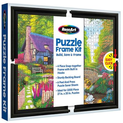 Roseart Puzzle Frame Kit For 1000Pc Jigsaws: Snap-Together Frame &amp; Saver Sheets Image 1