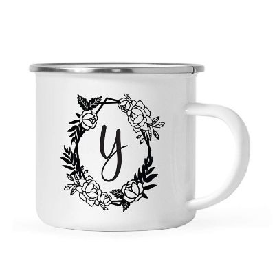 Roses Monogram Y 11oz Campfire Mug Image 1