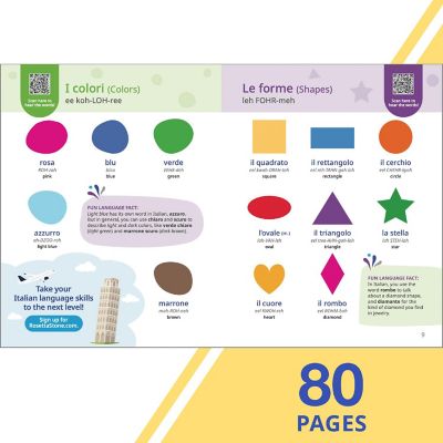 Rosetta Stone Italian Picture Dictionary, Italy Vocabulary Builder and Language Learning Book, Learn to Read and Pronounce Basic Sight Words, Common Phrases, Image 2