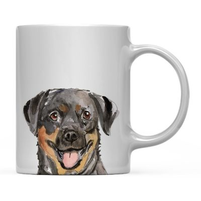 Rottweiler Up Close Ceramic Mug Image 2