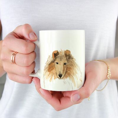 Rough Collie Up Close Ceramic Mug Image 2