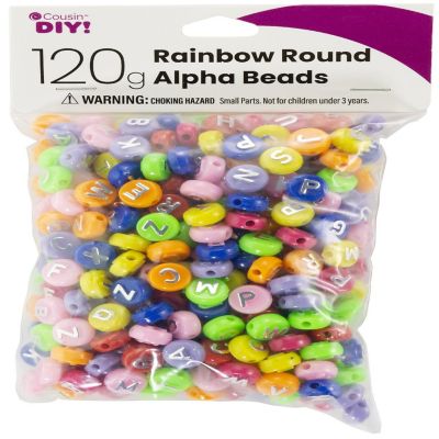 ROUND ALPHA BEADS RAINBOW-ROUND ALPHA BEADS RAINBOW Image 1