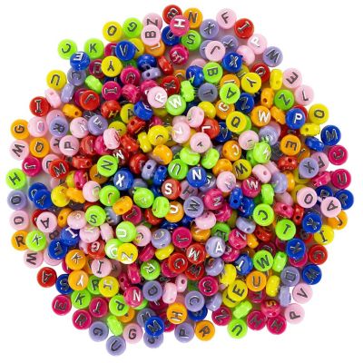 ROUND ALPHA BEADS RAINBOW-ROUND ALPHA BEADS RAINBOW Image 1