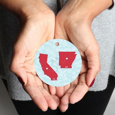 Round Keepsake Ornament, CA &amp; AR Image 2