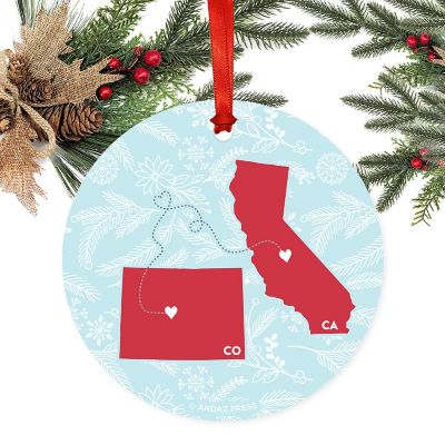 Round Keepsake Ornament, CA &amp; CO Image 1