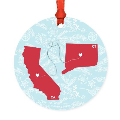 Round Keepsake Ornament, CA &amp; CT Image 2