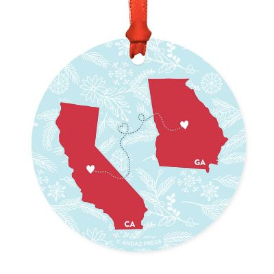 Round Keepsake Ornament, CA &amp; GA Image 2
