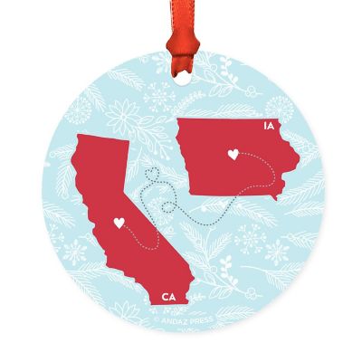 Round Keepsake Ornament, CA &amp; IA Image 1