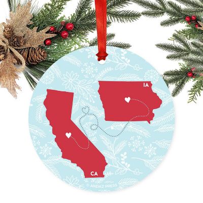 Round Keepsake Ornament, CA &amp; IA Image 1