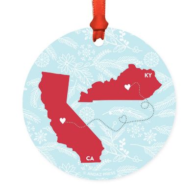 Round Keepsake Ornament, CA &amp; KY Image 2