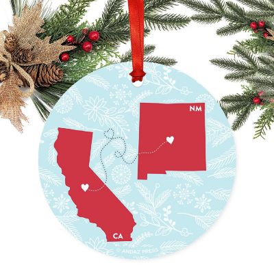 Round Keepsake Ornament, CA &amp; NM Image 1