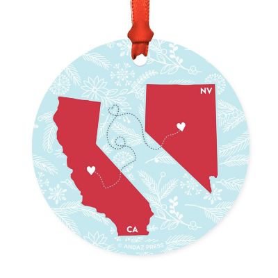 Round Keepsake Ornament, CA &amp; NV Image 2