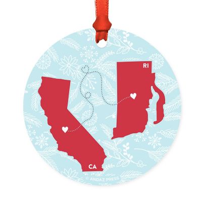 Round Keepsake Ornament, CA &amp; RI Image 2