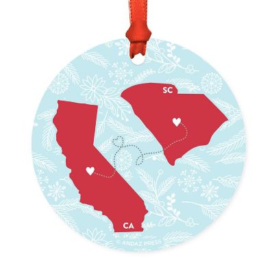 Round Keepsake Ornament, CA &amp; SC Image 1