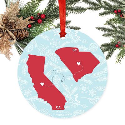 Round Keepsake Ornament, CA &amp; SC Image 2