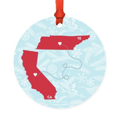 Round Keepsake Ornament, CA &amp; TN Image 2