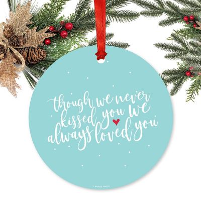 Round Metal Always Loved Ornament Image 1