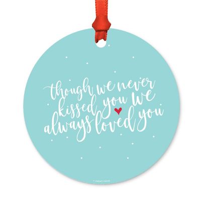 Round Metal Always Loved Ornament Image 1