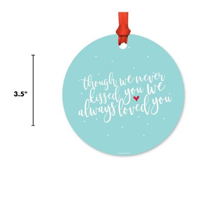 Round Metal Always Loved Ornament Image 2