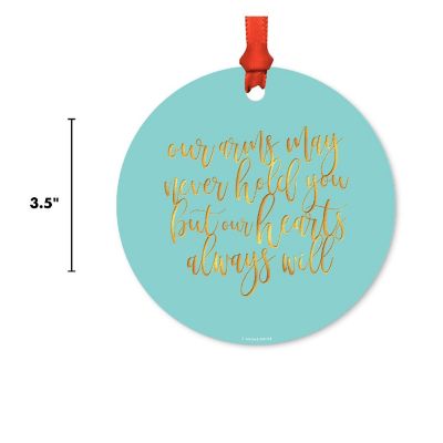 Round Metal Arms Never Hold Ornament Image 2