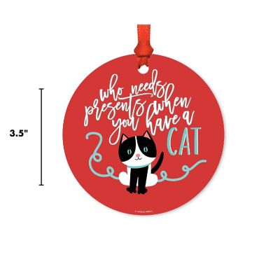 Round Metal Cat, Need Presents Image 2