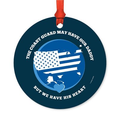 Round Metal Coast Daddy Ornament Image 1