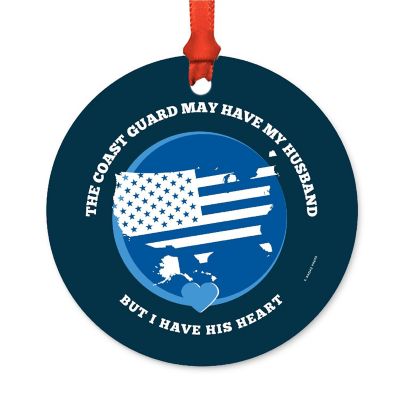 Round Metal Coast Husband Ornament Image 2