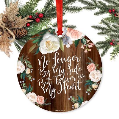 Round Metal Forever Heart Ornament Image 1
