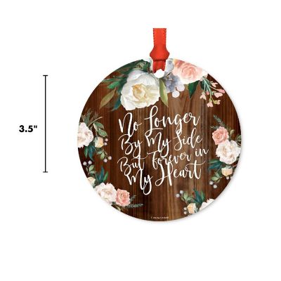 Round Metal Forever Heart Ornament Image 2