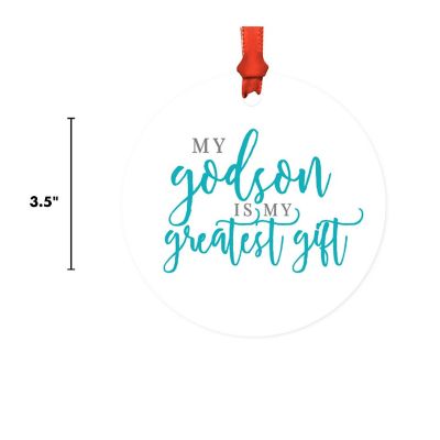 Round Metal Godson Greatest Gift Image 2