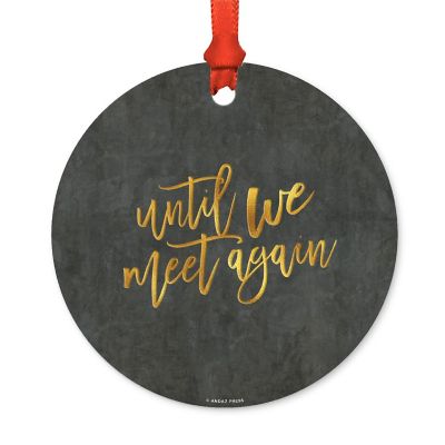Round Metal Meet Again Ornament Image 1