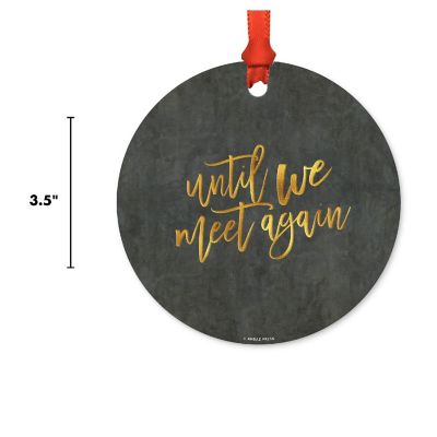 Round Metal Meet Again Ornament Image 2