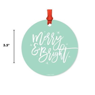 Round Metal Script, Merry &amp; Bright Image 2