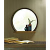 Round Wooden Mirror With Shelf 17.75X2.75X16" Image 1