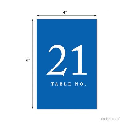 Royal Blue Table Numbers 21 40 Image 1