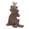 Royal Sitting Frog Figurine (Set Of 6) 4.5"H Resin Image 1