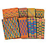 Roylco African Textile Paper, 8-1/2" x 11", 32 Sheets Per Pack, 3 Packs Image 1
