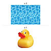 Rubber Duck Pool Time Party Backdrop Decorating Kit - 4 Pc. Image 1