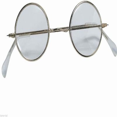 Rubie's ROUND EYE GLASSES Wire Frame Granny Costume Accessory Image 1