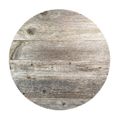Rustic Farmhouse 18 inches Reclaimed Solid Round Wood Sign for DIY projects Image 1
