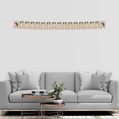 Rustic Floral Congratulations Banner 4X5.5IN Image 3