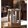 Rustic Garden Wooden Lantern 9" Image 1