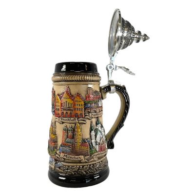 Rustic German Cities with Guard Panorama LE Beer Stein .25 L Mug Made in Germany Image 3