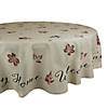 Rustic Leaves Print Tablecloth 70 Round Image 1