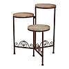 Rustic Triple Planter Stand 19.5X15X23" Image 1