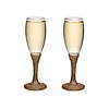 Rustic Wedding Toasting Glass Champagne Flutes - 2 Ct. Image 1